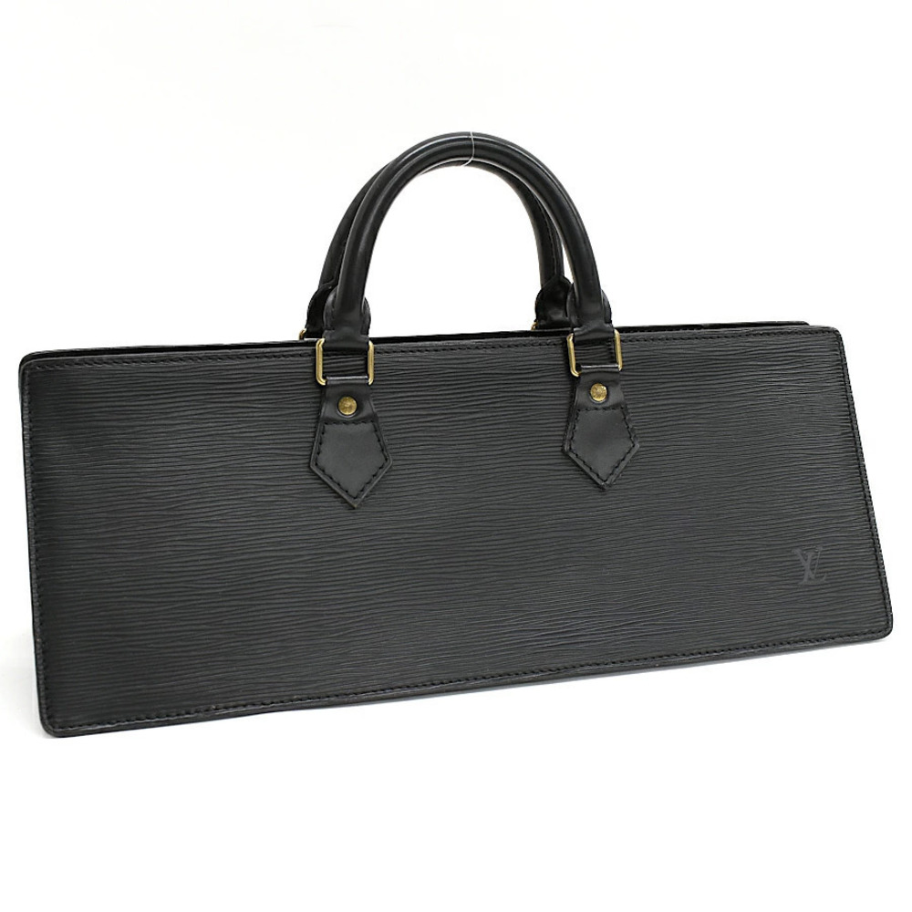 Louis Vuitton Sac Triangle Handbag Epi Leather Black